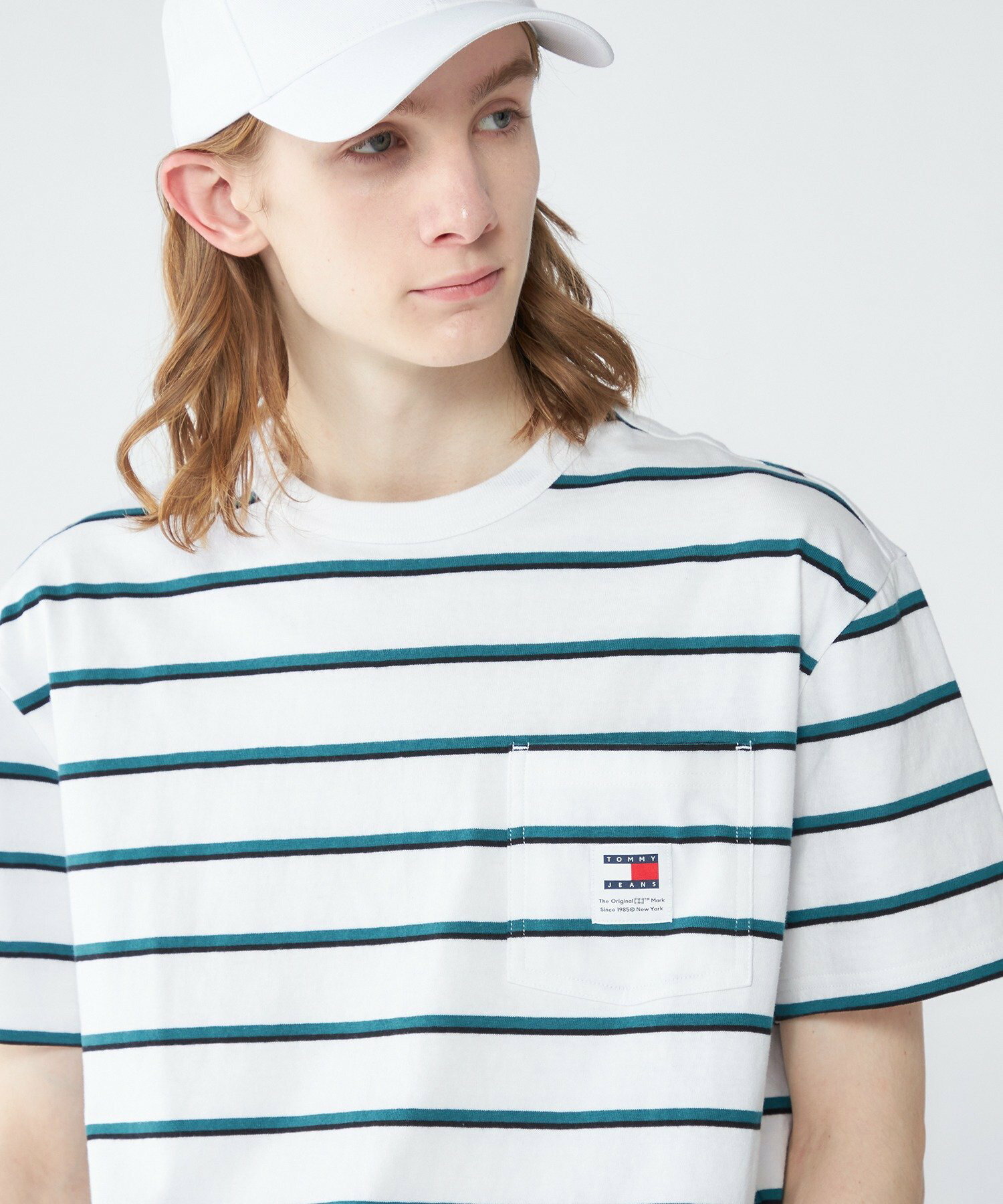 (U)TOMMY HILFIGER(トミーヒルフィガー) レギュラーイージーストライプTシャツ